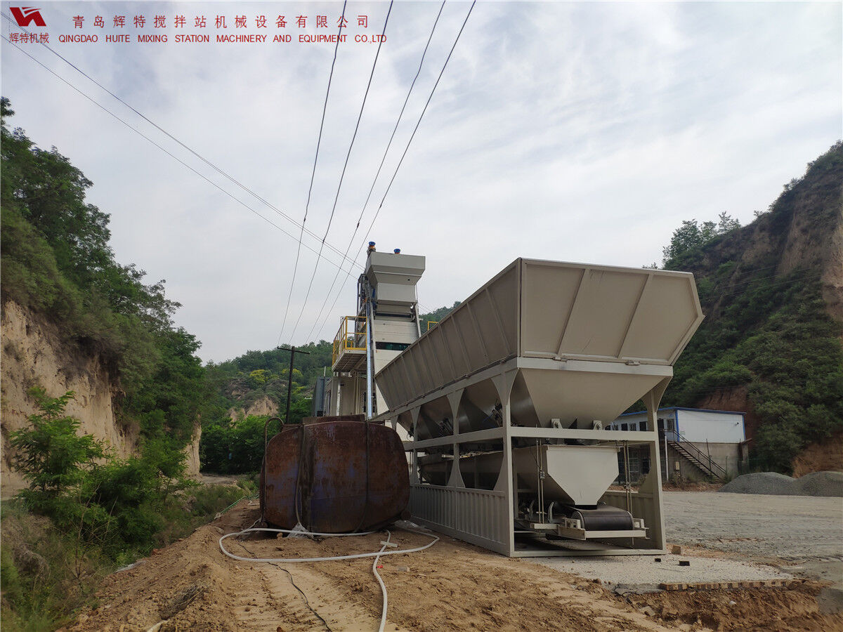 青島輝特機械 HZM75免基礎(chǔ)攪拌站模塊化設(shè)計，安裝快捷
